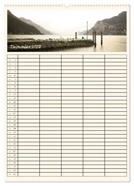 Produktbild: Der Gardasee im Norden - Familienplaner 2027 (Wandkalender 2027 DIN A2 hoch), CALVENDO Monatskalender