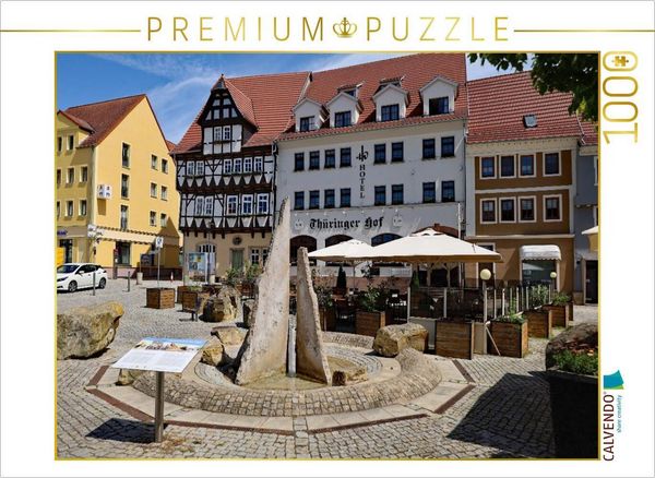 CALVENDO Puzzle Der Wilhelm Hermanns Brunnen auf dem Anger | 1000 Teile Lege-Größe 64x48cm Foto-Puzzle für glückliche Stunden
