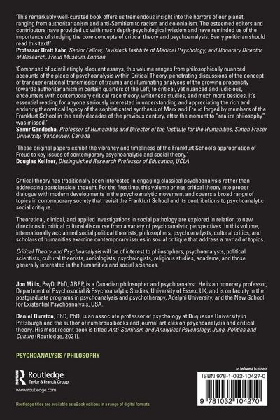 Produktbild: Critical Theory and Psychoanalysis