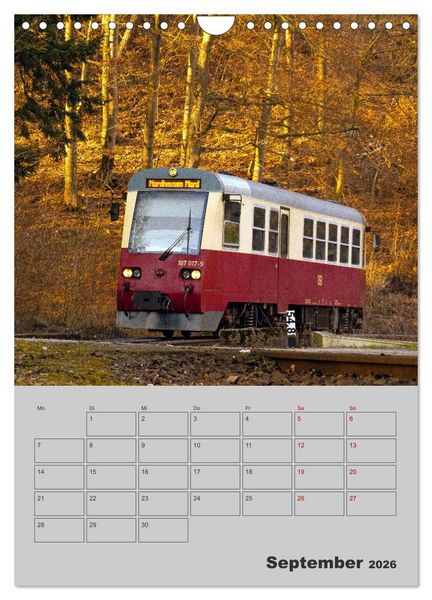 Produktbild: Brockenbahn - Terminplaner (Wandkalender 2026 DIN A4 hoch), CALVENDO Monatskalender