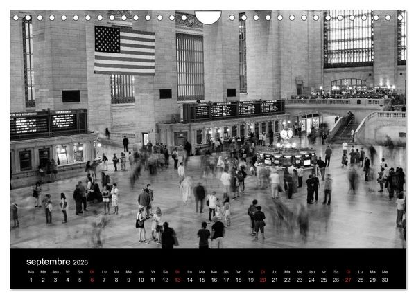 Produktbild: New York en noir et blanc (Calendrier mural 2026 DIN A4 vertical), CALVENDO calendrier mensuel