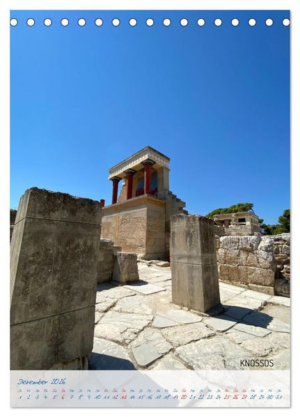 Produktbild: KRETA SONNENINSEL DER G&Ouml;TTER (Tischkalender 2026 DIN A5 hoch), CALVENDO Monatskalender