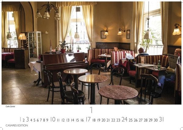 Produktbild: Wiener Caf&eacute;haus Kultur Kalender 2027 &ndash; Wandkalender | Fotokalender| &Ouml;sterreich Kalender | Alpenl&auml;nder 35x50cm Grosses Format | Historische & Kulturelle Kaffeehaus Motive | . & Geschenkidee