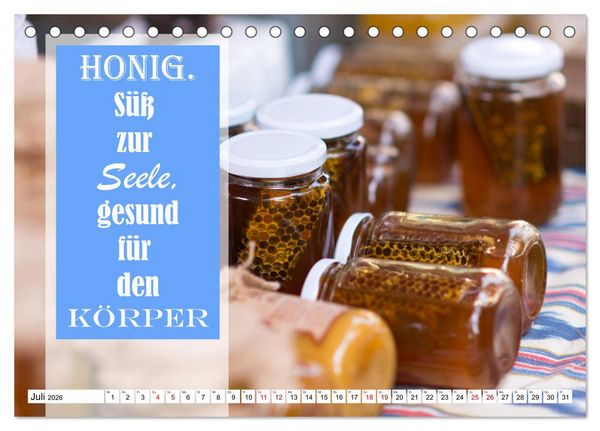 Produktbild: Liebe aus Zucker (Tischkalender 2026 DIN A5 quer), CALVENDO Monatskalender