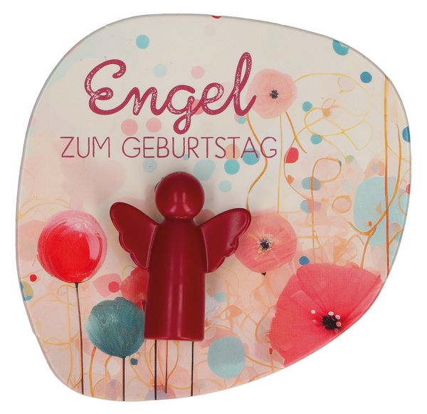 Produktbild: Engelfigur aus Metall - Engel zum Geburtstag