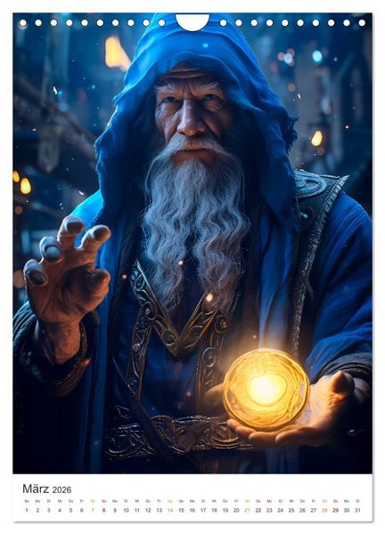 Produktbild: Der Kampf der Magier (Wandkalender 2026 DIN A4 hoch), CALVENDO Monatskalender
