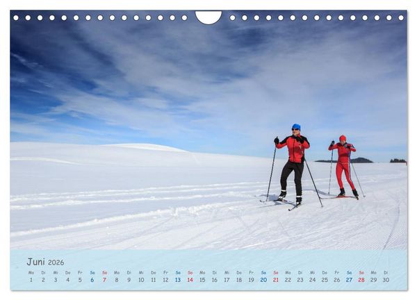 Produktbild: Langlaufen - f&uuml;r K&ouml;rper und Seele (Wandkalender 2026 DIN A4 quer), CALVENDO Monatskalender