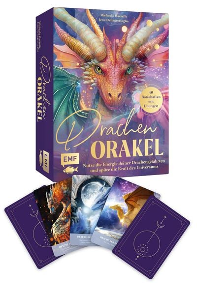 Produktbild: Orakel-Kartenset: Drachen-Orakel | Nutze die Energie deiner Drachengef&auml;hrten und sp&uuml;re die Kraft des Universums
