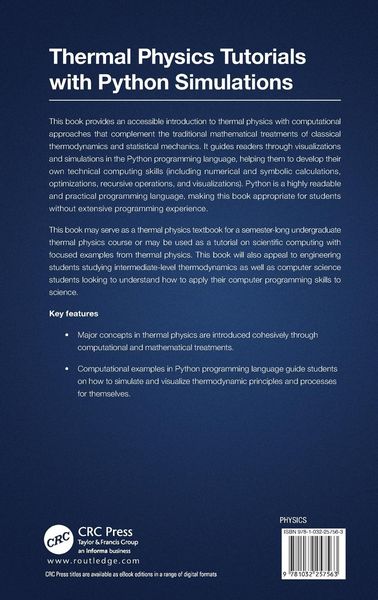 Produktbild: Thermal Physics Tutorials with Python Simulations