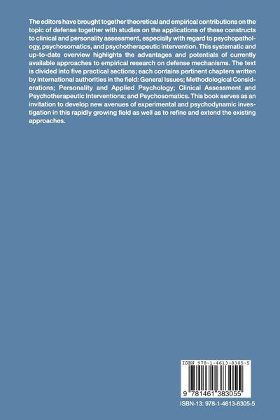 Produktbild: The Concept of Defense Mechanisms in Contemporary Psychology