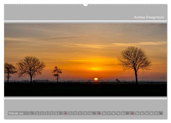 Produktbild: Greetsiel-Panorama (hochwertiger Premium Wandkalender 2026 DIN A2 quer), Kunstdruck in Hochglanz