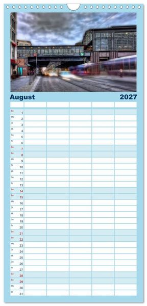 Produktbild: Familienplaner 2027 - Berlin mit 5 Spalten (Wandkalender, 21 x 45 cm) CALVENDO