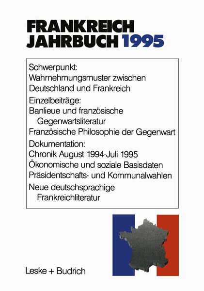 Produktbild: Frankreich-Jahrbuch 1995