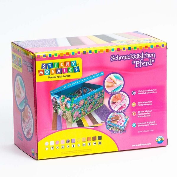 Sticky Mosaics Schmuckkästchen Pferd
