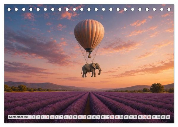 Produktbild: Eine Reise getragen von Träumen (Tischkalender 2027 DIN A5 quer), CALVENDO Monatskalender