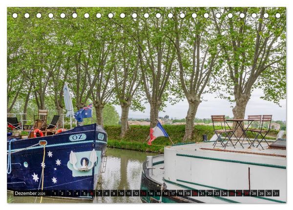 Produktbild: Der K&ouml;nigliche Kanal. Die Wasserstra&szlig;e im Languedoc (Tischkalender 2026 DIN A5 quer), CALVENDO Monatskalender