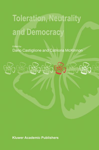 Produktbild: Toleration, Neutrality and Democracy