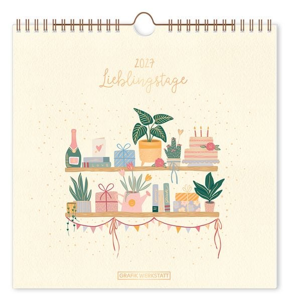 Produktbild: Wandkalender quadratisch 2027 Lieblingstage