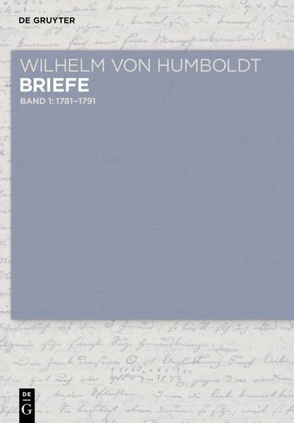 Produktbild: Briefe 1781 bis Juni 1791