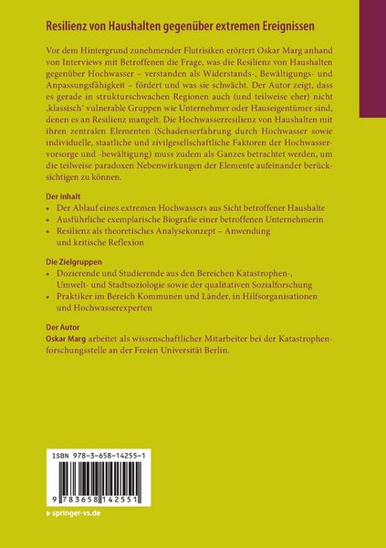 Produktbild: Resilienz von Haushalten gegen&uuml;ber extremen Ereignissen