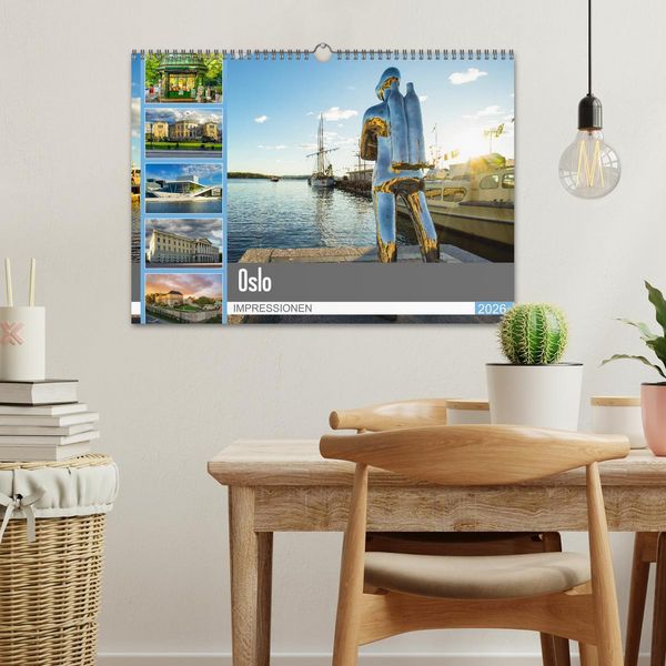 Produktbild: Oslo Impressionen (Wandkalender 2026 DIN A3 quer), CALVENDO Monatskalender