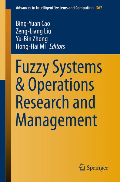 Produktbild: Fuzzy Systems & Operations Research and Management