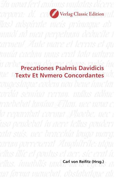 Produktbild: Precationes Psalmis Davidicis Textv Et Nvmero Concordantes