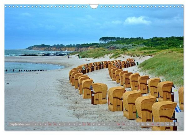 Produktbild: Strandk&ouml;rbe - Lieblinge an Nord- und Ostsee (Wandkalender 2027 DIN A3 quer), CALVENDO Monatskalender