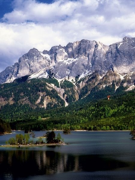 Produktbild: CALVENDO Puzzle Eibsee an der Zugspitze | 1000 Teile Lege-Gr&ouml;&szlig;e 64x48cm Foto-Puzzle f&uuml;r gl&uuml;ckliche Stunden