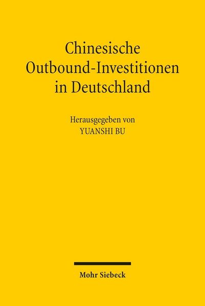 Produktbild: Chinesische Outbound-Investitionen in Deutschland