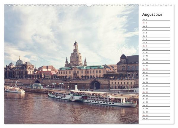Produktbild: Barockstadt Dresden (Wandkalender 2026 DIN A2 quer), CALVENDO Monatskalender