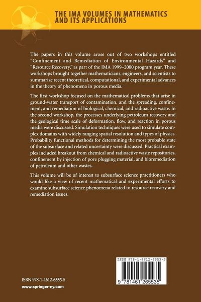 Produktbild: Resource Recovery, Confinement, and Remediation of Environmental Hazards