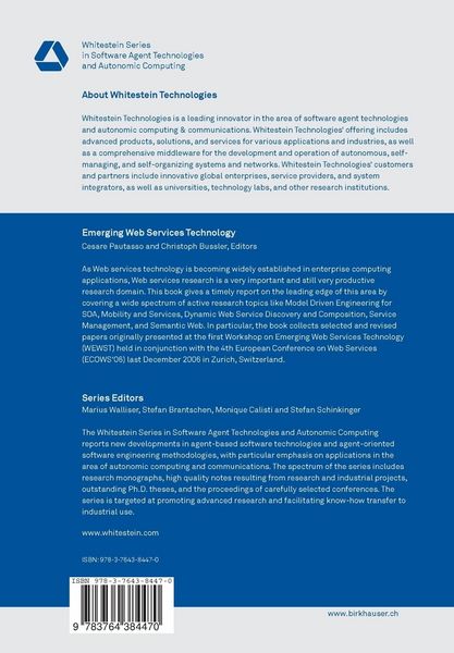 Produktbild: Emerging Web Services Technology