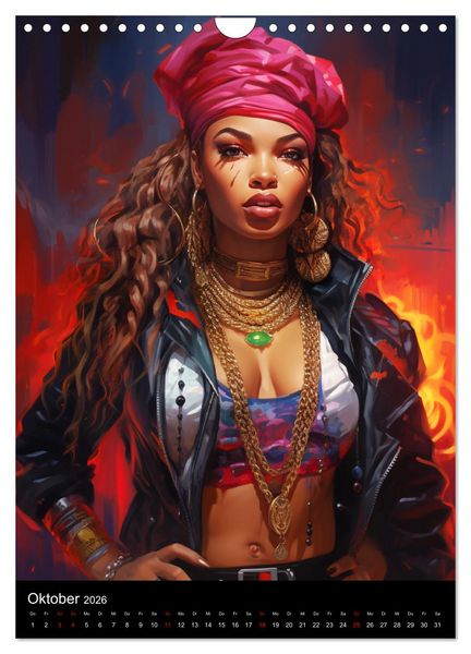 Produktbild: Rap Queens. Badass Attitude im Streetwear-Charme (Wandkalender 2026 DIN A4 hoch), CALVENDO Monatskalender