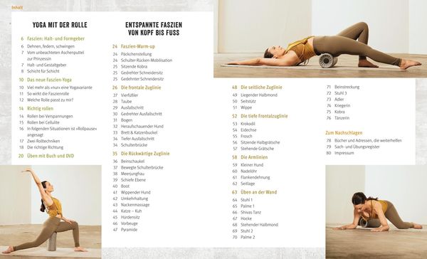 Produktbild: Yoga mit der Faszienrolle (mit DVD)