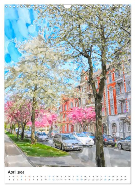 Produktbild: Rathenow - Illustrationen der Havel-Stadt (Wandkalender 2026 DIN A3 hoch), CALVENDO Monatskalender