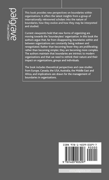 Produktbild: Managing Boundaries in Organizations