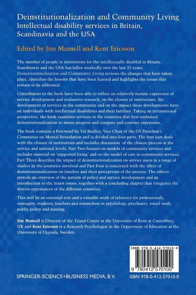 Produktbild: Deinstitutionalization and Community Living
