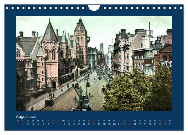Produktbild: Historisches London von 1888 bis 1918 (Wandkalender 2026 DIN A4 quer), CALVENDO Monatskalender