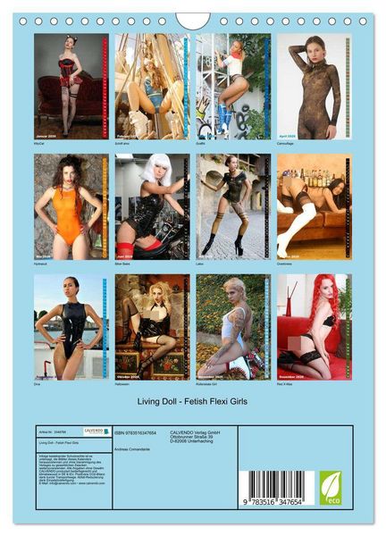 Produktbild: Living Doll - Fetish Flexi Girls (Wandkalender 2026 DIN A4 hoch), CALVENDO Monatskalender