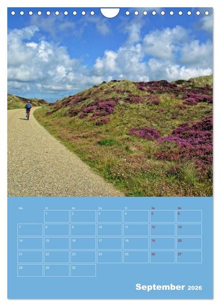 Produktbild: Nordseereise &ndash; J&uuml;tland in D&auml;nemark &ndash; Von Blavand bis Henne Strand (Wandkalender 2026 DIN A4 hoch), CALVENDO Monatskalender