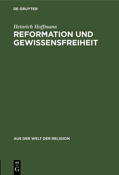 Produktbild: Reformation und Gewissensfreiheit