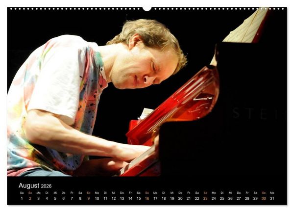 Produktbild: Jazz Pianisten 2026 (Wandkalender 2026 DIN A2 quer), CALVENDO Monatskalender
