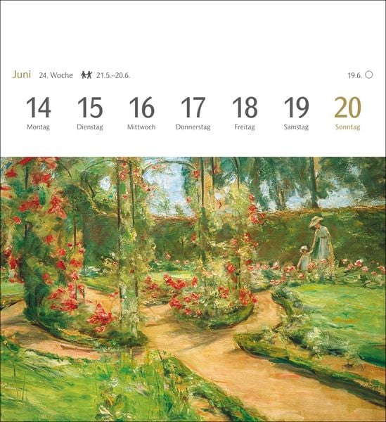 Produktbild: Malerische G&auml;rten Postkartenkalender 2027 - Kalender mit 53 Kunstpostkarten