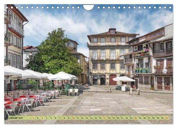 Produktbild: Cidade Guimar&atilde;es (Wandkalender 2027 DIN A4 quer), CALVENDO Monatskalender