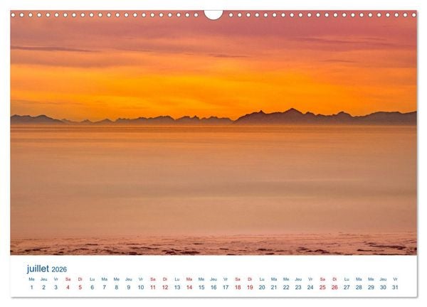 Produktbild: Un &eacute;t&eacute; aux Iles Lofoten (Calendrier mural 2026 DIN A3 vertical), CALVENDO calendrier mensuel