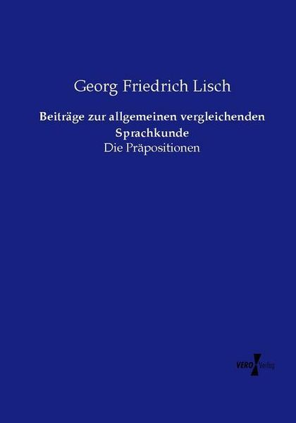 Produktbild: Beitr&auml;ge zur allgemeinen vergleichenden Sprachkunde