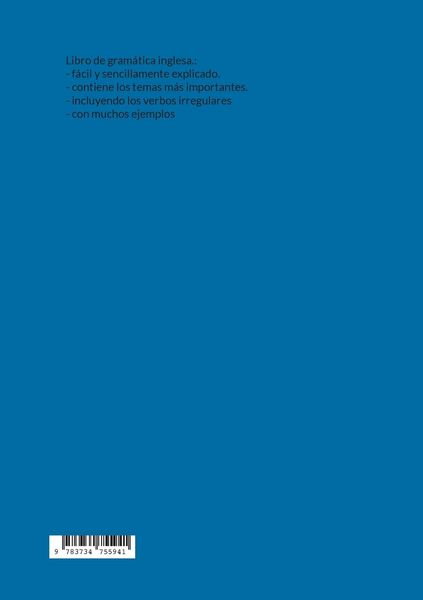 Produktbild: Libro der gram&aacute;tica inglesa para principiantes y avanzados.
