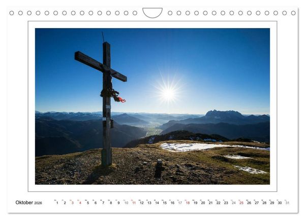 Produktbild: Unterwegs in den Chiemgauer Alpen (Wandkalender 2026 DIN A4 quer), CALVENDO Monatskalender