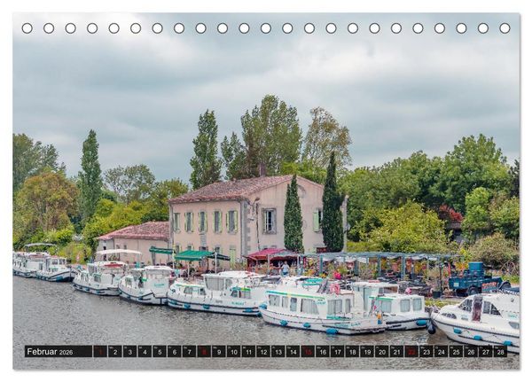 Produktbild: Der K&ouml;nigliche Kanal. Die Wasserstra&szlig;e im Languedoc (Tischkalender 2026 DIN A5 quer), CALVENDO Monatskalender